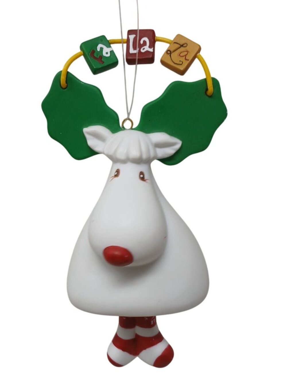 Dept 56 Fa La La Reindeer Christmas Bell Ornament #S-3